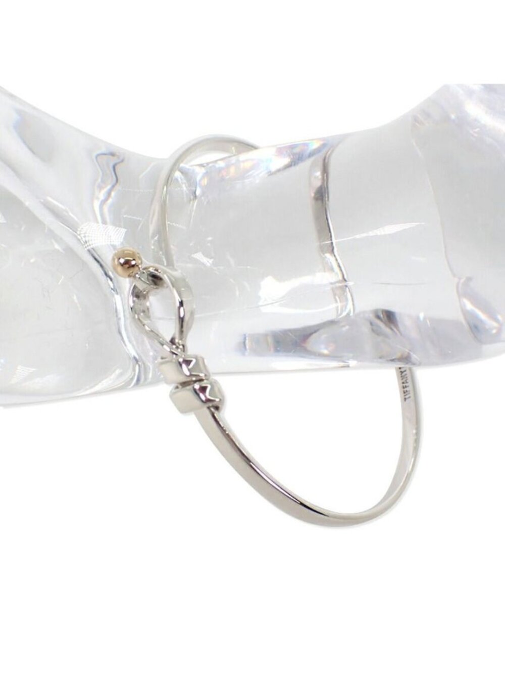 Tiffany & Co 925 750 Hook Eye Bangle Bracelet